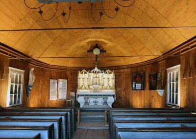 Intérieur de la chapelle de Tadoussac