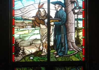 Window of Joseph and Father de Brébeuf, Midland, Ontario
