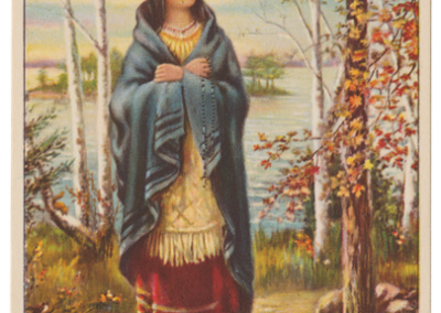Image of Saint Kateri from the portrait of Cecilia Jacobs of Kahnawake