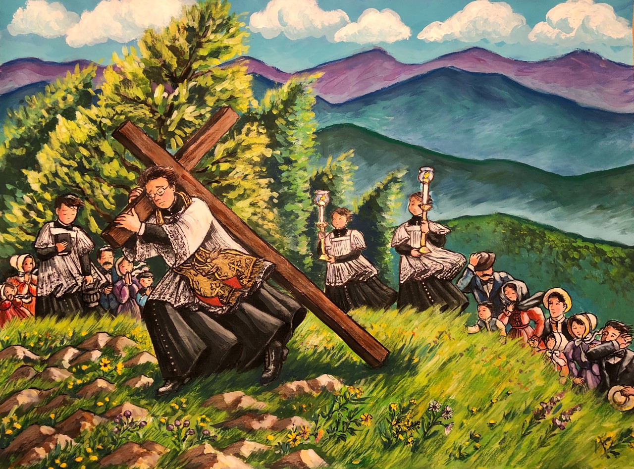 The cross of Mount Saint Joseph Image