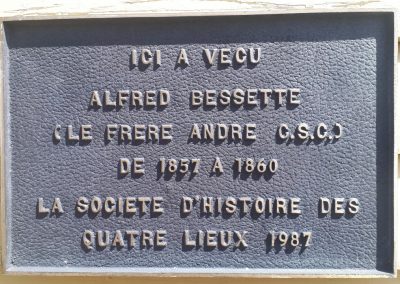 Plaque at St-Césaire, Quebec