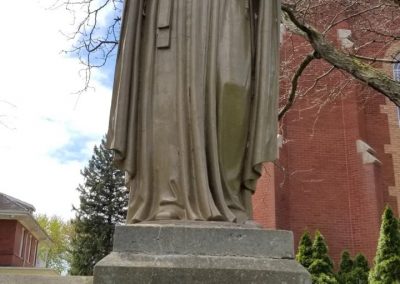 Statue de Saint Jean de Brébeuf à Pain Court, Ontario, où il fut missionnaire