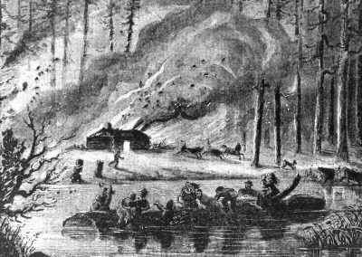 Saguenay forest fire of june 25th 1870