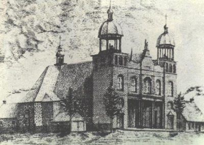 Église de Ste-Anne-de-Yamachiche durant l'épidémie de typhus