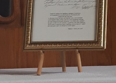 Certificat de baptême d'Esther Blondin à l'église St-Louis, Terrebonne