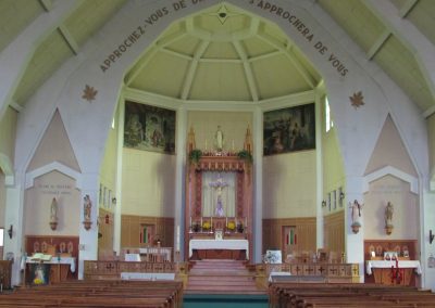 Inside the third church of Notre-Dame-des-Bois