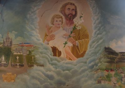 Saint Joseph et Notre-Dame-des-Bois, peinture dans la sacristie