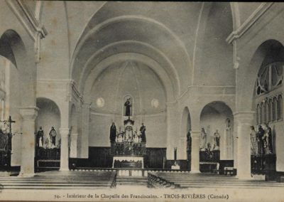 Chapelle des Franciscains de Trois-Rivières à l'époque du Père Frédéric