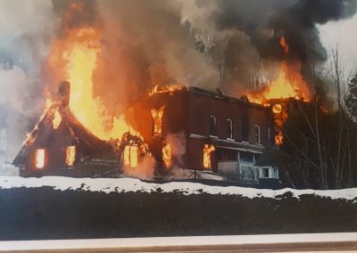 Incendie du couvent le 1er Janvier 2003