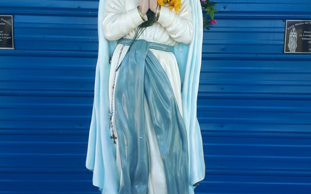 A shrine to Our Lady of Lourdes in Saskatchewan