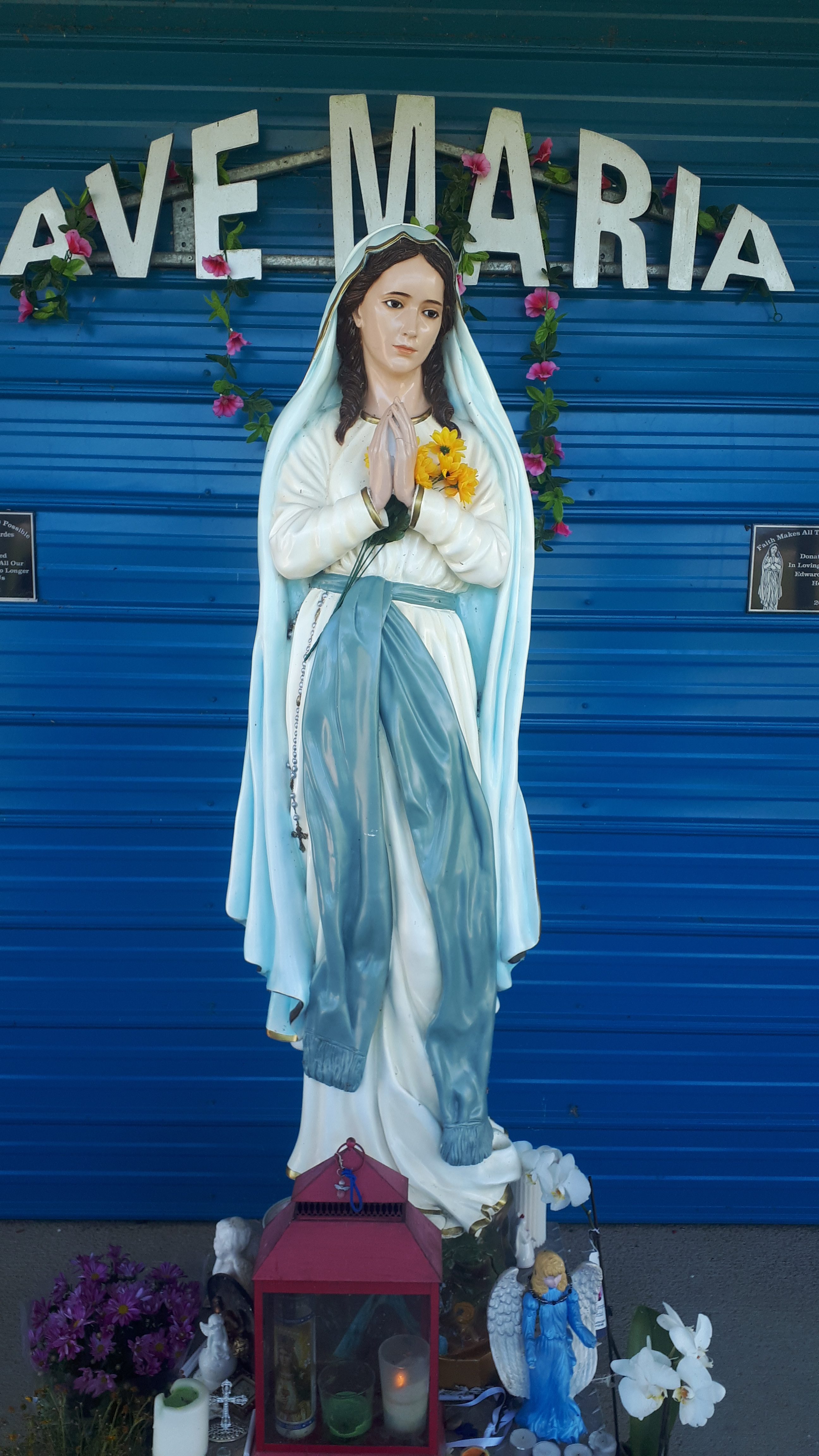 A shrine to Our Lady of Lourdes in Saskatchewan Image