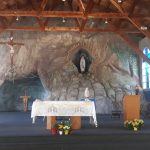 A shrine to Our Lady of Lourdes in Saskatchewan