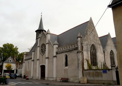 Église que Sainte Marie de l'Incarnation fréquentait à Tours, en France