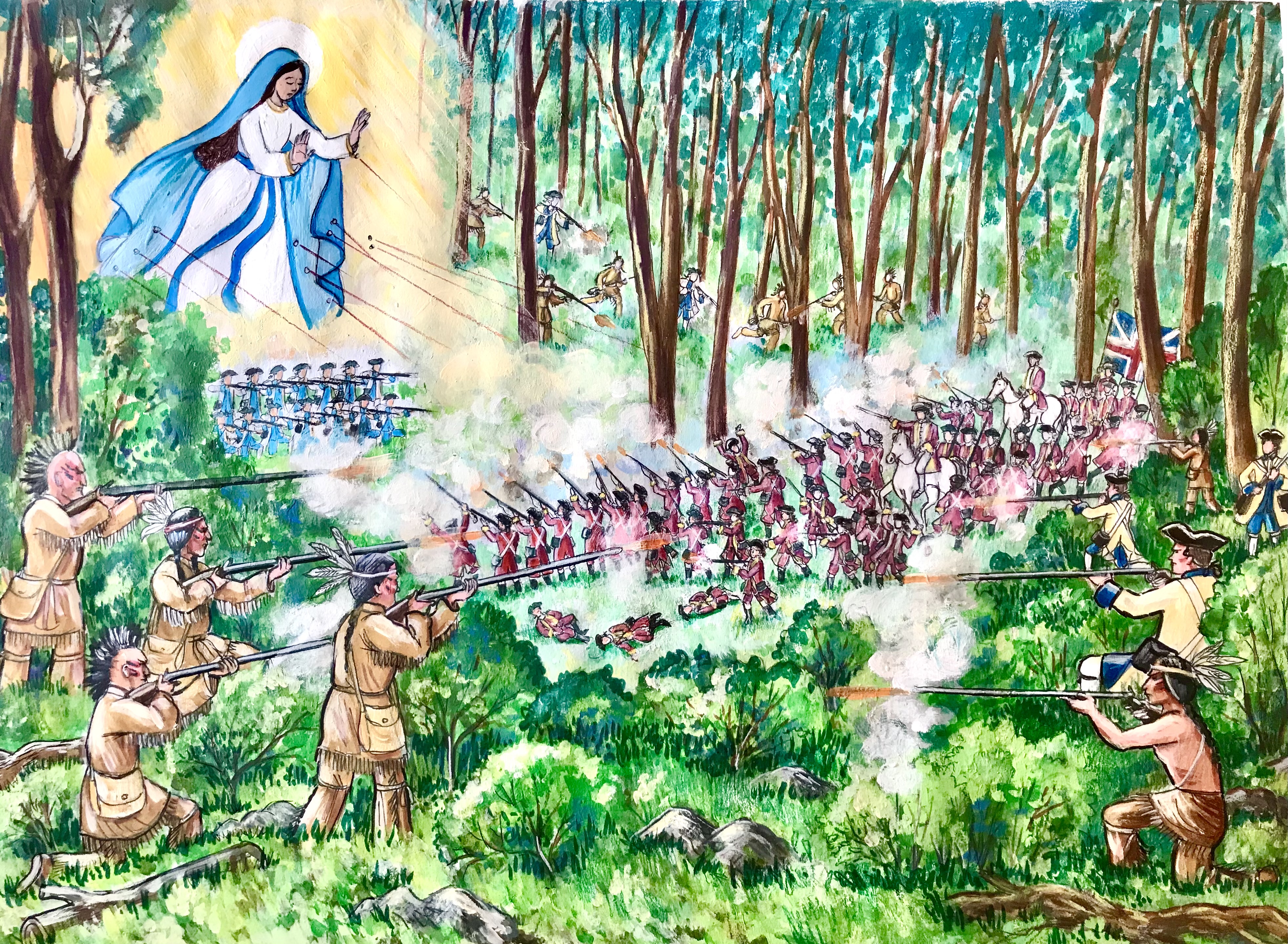 The intervention of Mary at the battle of Monongahela Image