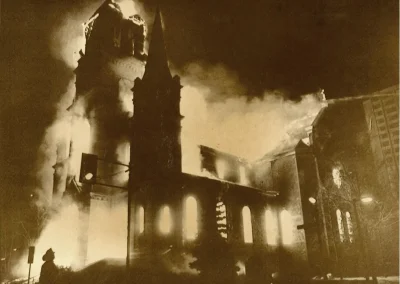 Incendie de l'église du Sacré-Coeur à Ottawa