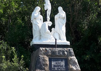 Stations of the cross at the shrine